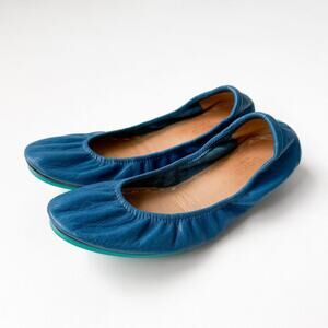 Tieks Leather Ballet Flats Cobalt Blue